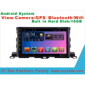 Android System DVD GPS Car Vídeo para Highlander 10.1 polegadas Touch Screen com WiFi / Bluetooth / TV